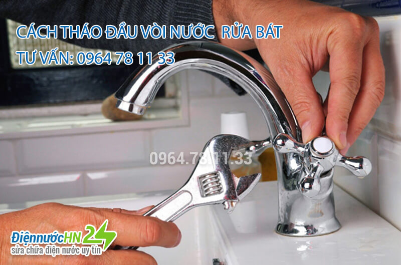 Cách tháo đầu vòi nước rửa bát đơn giản chỉ 5 phút