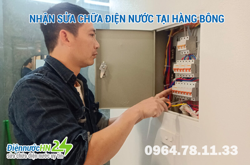 Nhận sửa chữa điện nước tại Hàng Bông