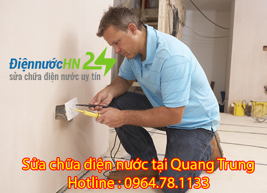 Sửa chữa điện nước tại Quang Trung