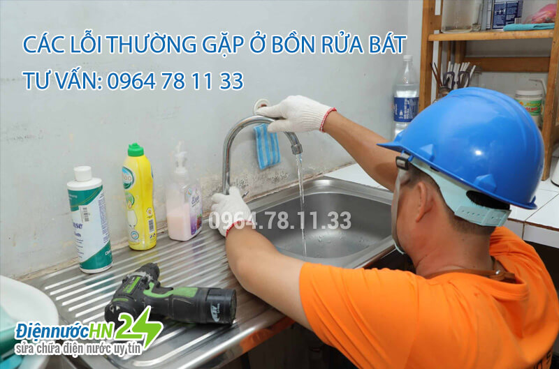 Các lỗi thường gặp ở vòi nước bồn rửa bát